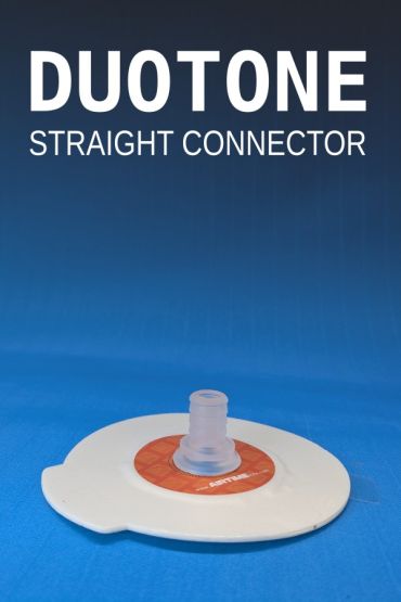 Duotone straight connection valve